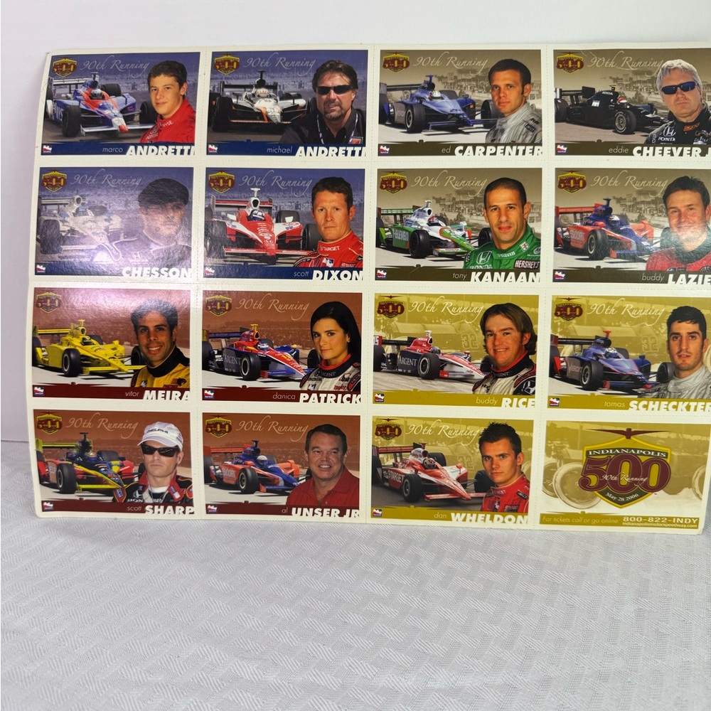 Indianapolis 500 Racing Cards Collection Scott Dixon